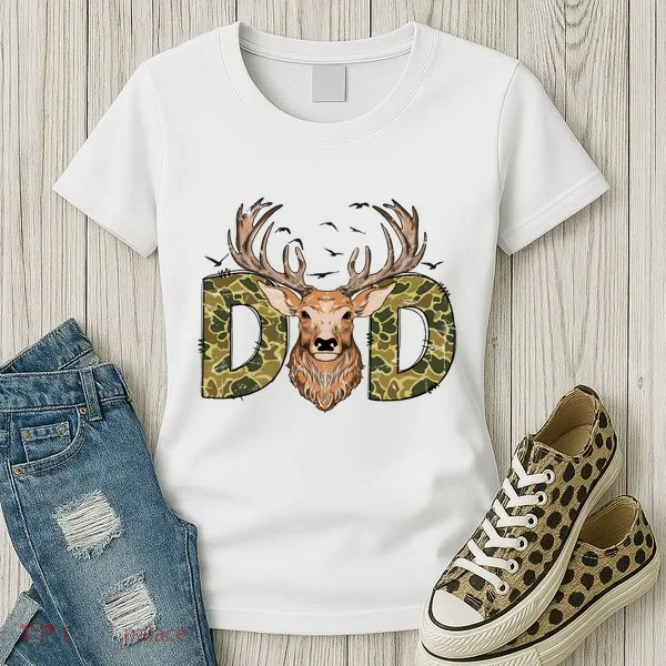 Retro Hunter Dad Deer Hunting Women's T-Shirt