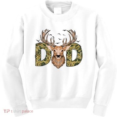 Retro Hunter Dad Deer Hunting Kids Sweatshirt