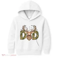 Retro Hunter Dad Deer Hunting Kids Hoodie thumb 0