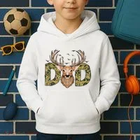 Retro Hunter Dad Deer Hunting Kids Hoodie thumb 2