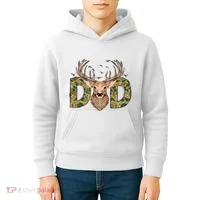 Retro Hunter Dad Deer Hunting Kids Hoodie thumb 4