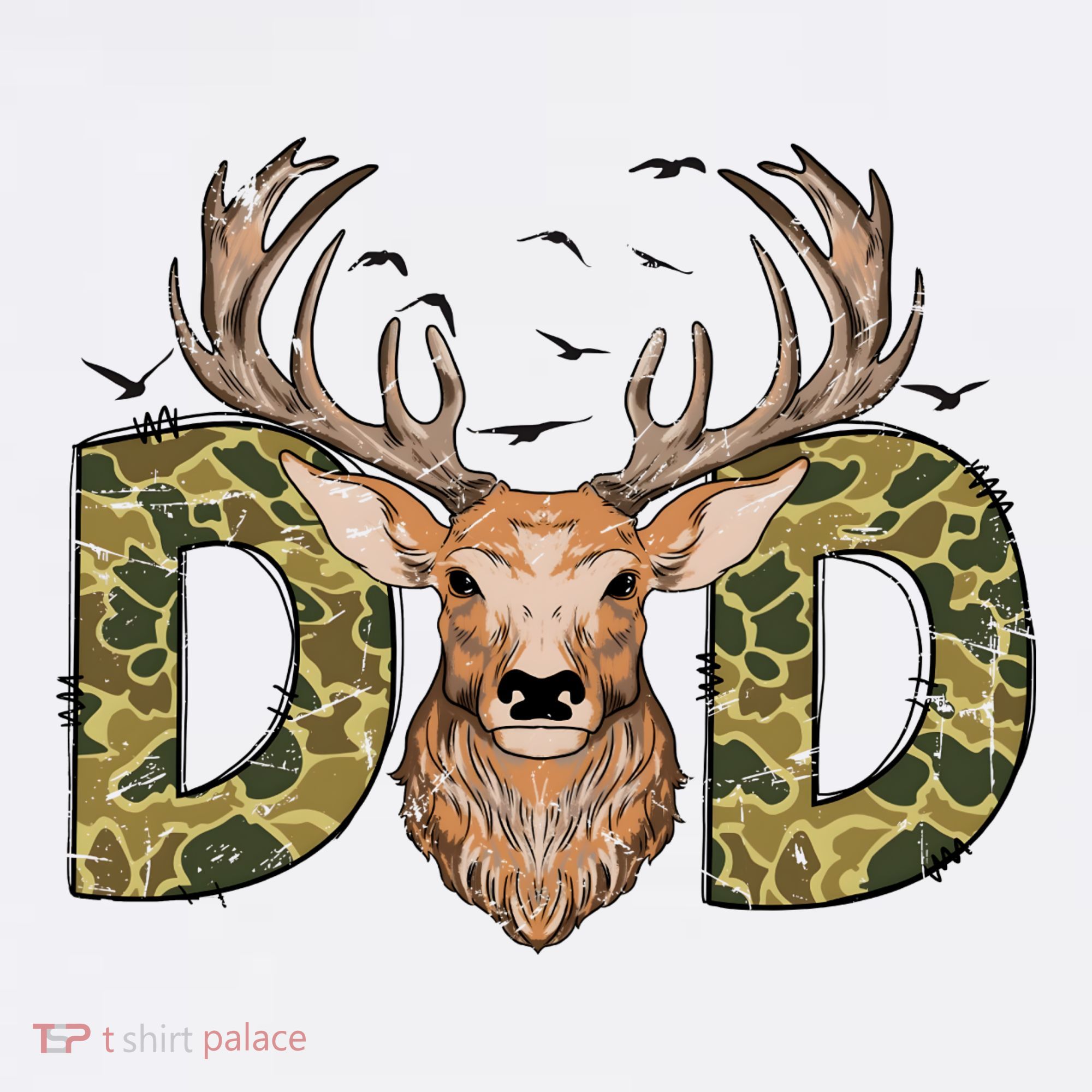 Retro Hunter Dad Deer Hunting Kids T-Shirt