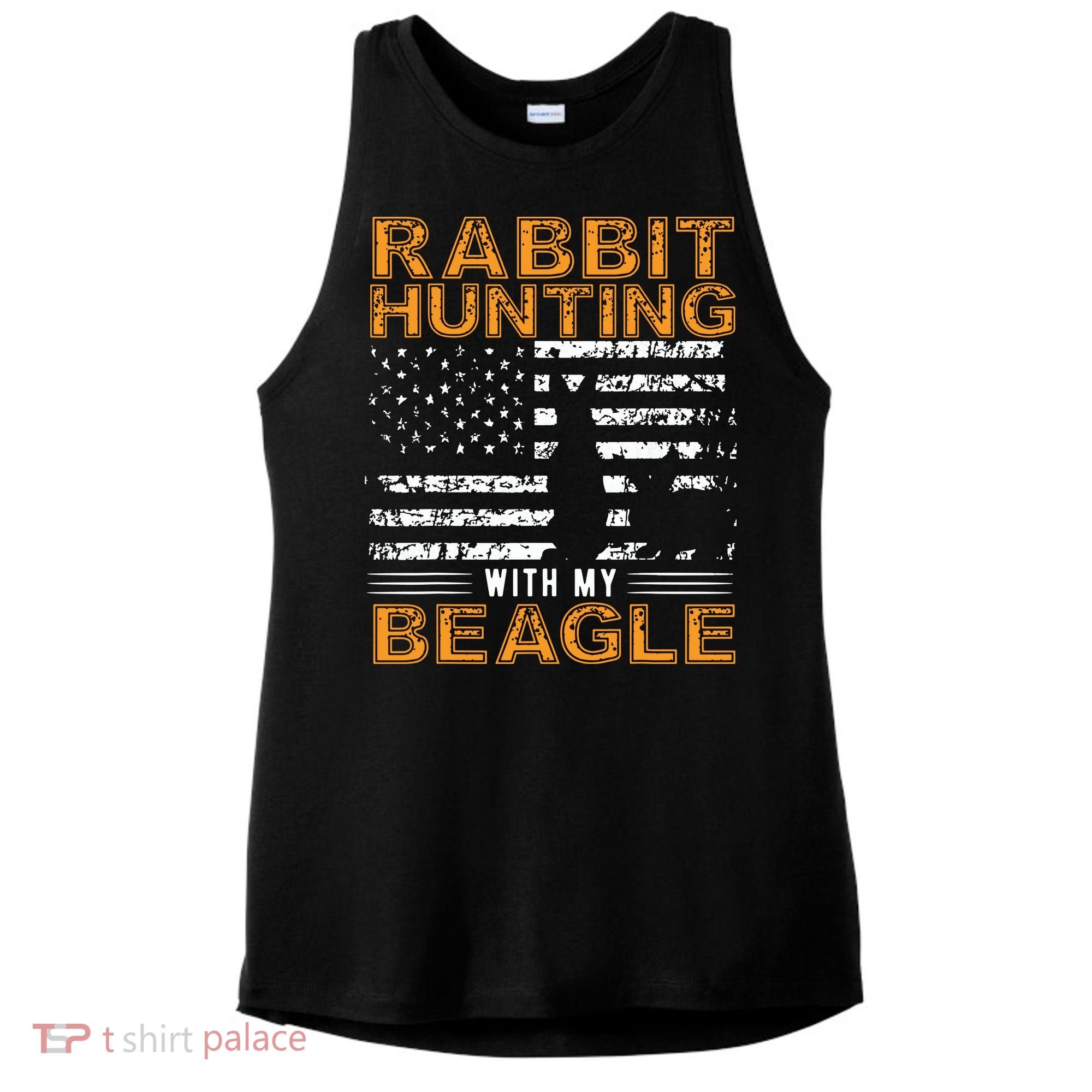 Rabbit Hunting Dog Beagle Hunter Hunting Dog Beagles Ladies PosiCharge Tri-Blend Wicking Tank