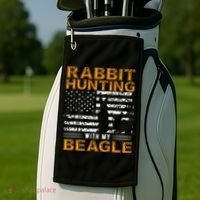 Rabbit Hunting Dog Beagle Hunter Hunting Dog Beagles Golf Towel thumb 2