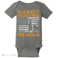 Rabbit Hunting Dog Beagle Hunter Hunting Dog Beagles Baby Bodysuit thumb 0