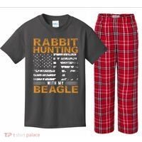Rabbit Hunting Dog Beagle Hunter Hunting Dog Beagles Kids Plaid Pajama Set thumb 0
