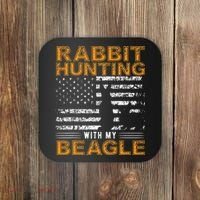 Rabbit Hunting Dog Beagle Hunter Hunting Dog Beagles Coaster thumb 0