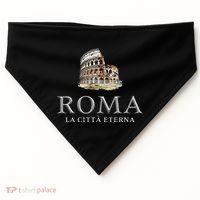 Rome He Eternal City Colosseum USA-Made Doggie Bandana thumb 0