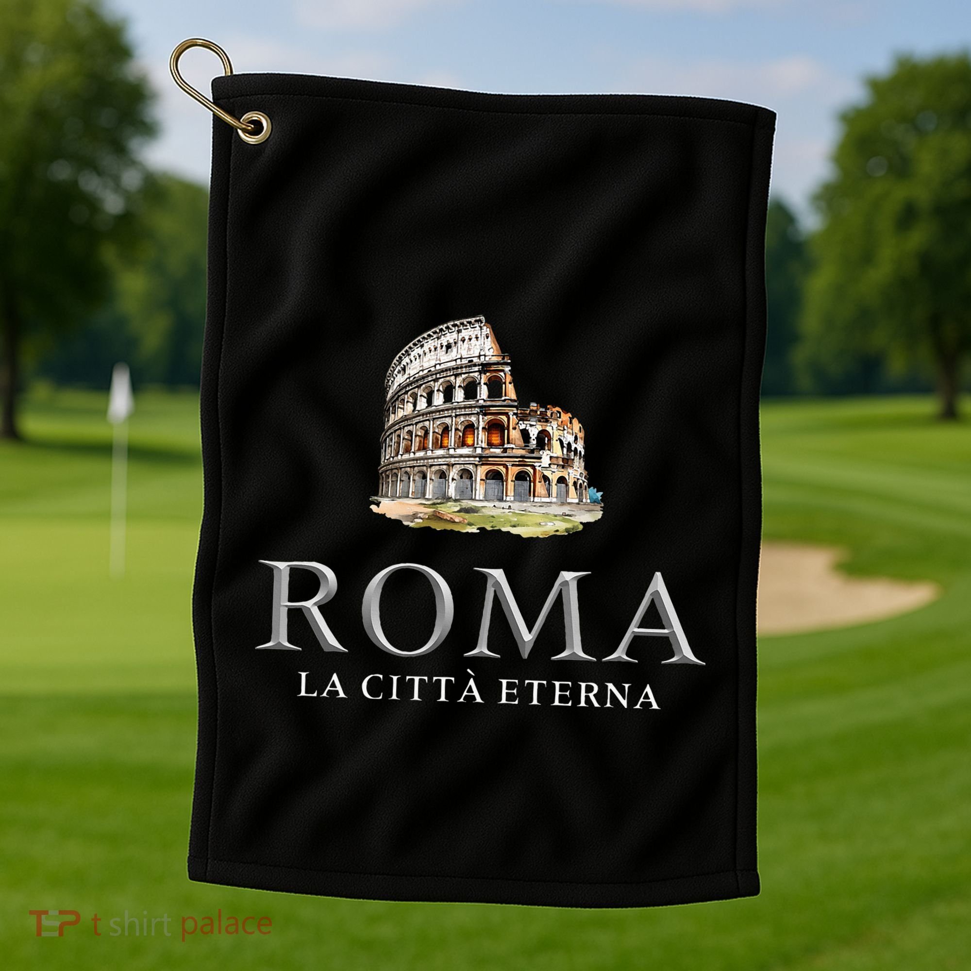Rome He Eternal City Colosseum Golf Towel