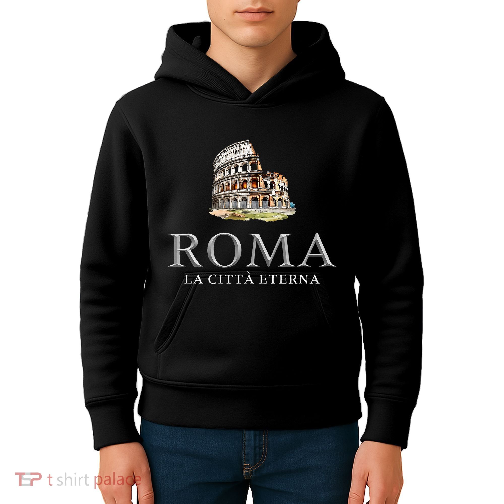Rome He Eternal City Colosseum Kids Hoodie