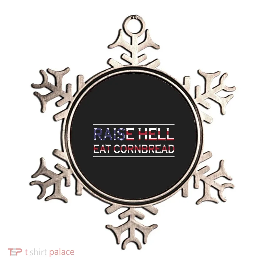 Raise Hell Eat Cornbread Redneck Southern July 4 Country Gift Ornament