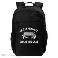 Reject Humanity Evolve Into Crab Backpack thumb 0
