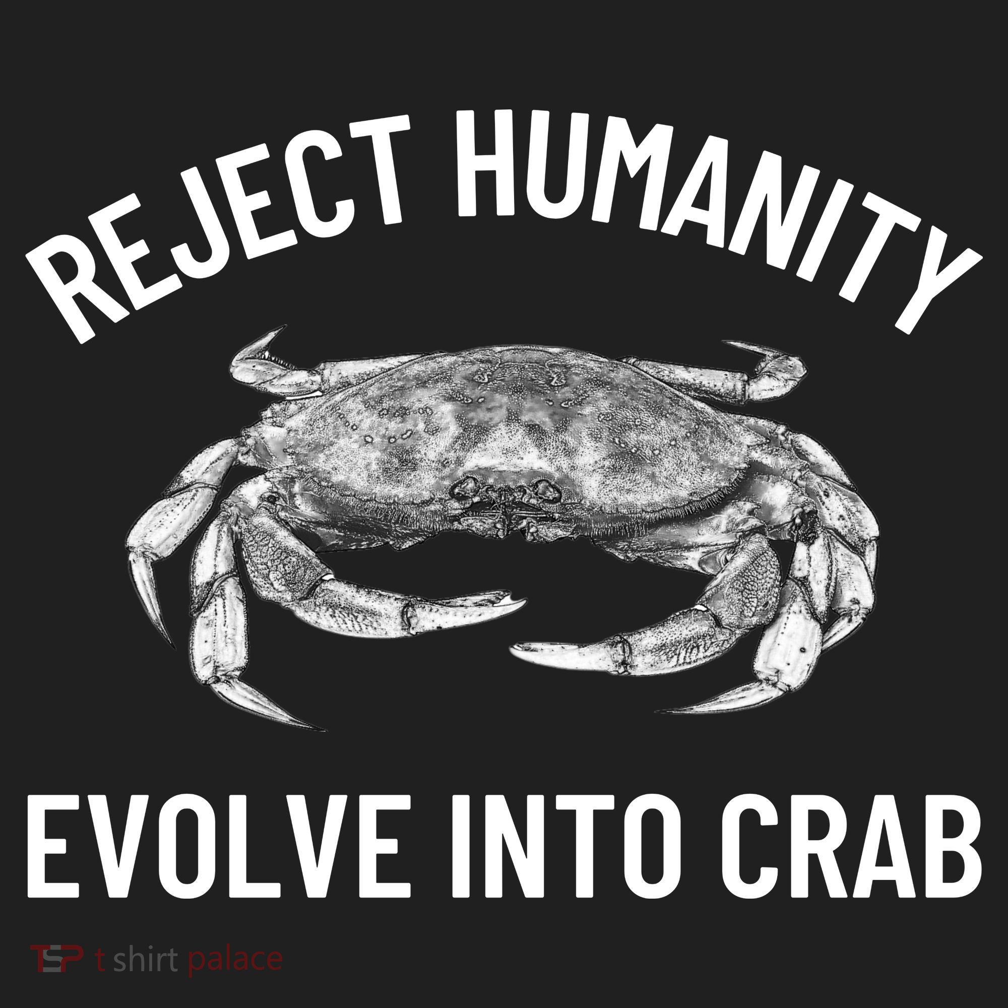 Reject Humanity Evolve Into Crab Golf Towel