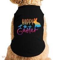 Rainbow Happy Easter Bunny Doggie Tank thumb 0
