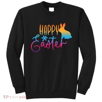 Rainbow Happy Easter Bunny Sweatshirt