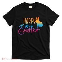 Rainbow Happy Easter Bunny T-Shirt thumb 0