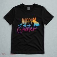 Rainbow Happy Easter Bunny T-Shirt thumb 5