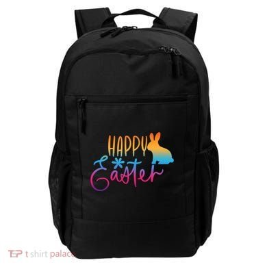 Rainbow Happy Easter Bunny Backpack