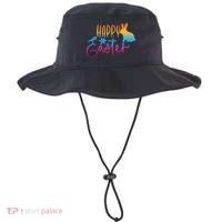 Rainbow Happy Easter Bunny Bucket Hat thumb 0