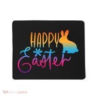 Rainbow Happy Easter Bunny Mousepad thumb 0