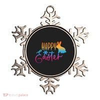 Rainbow Happy Easter Bunny Ornament thumb 0