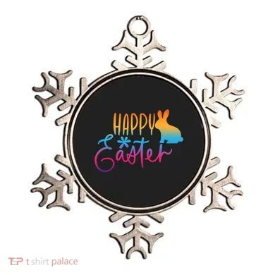 Rainbow Happy Easter Bunny Ornament