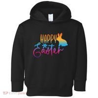 Rainbow Happy Easter Bunny Toddler Hoodie thumb 0