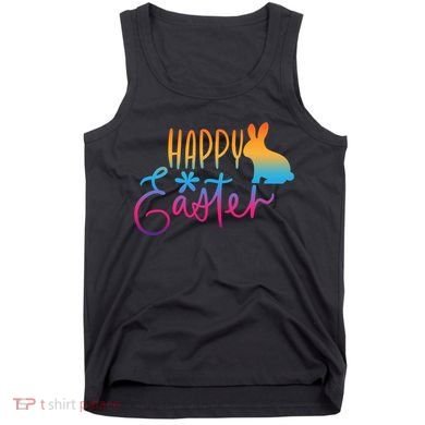 Rainbow Happy Easter Bunny Tank Top
