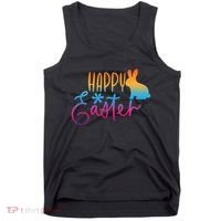 Rainbow Happy Easter Bunny Tank Top thumb 0