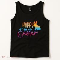 Rainbow Happy Easter Bunny Tank Top thumb 2