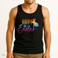 Rainbow Happy Easter Bunny Tank Top thumb 3
