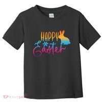 Rainbow Happy Easter Bunny Toddler T-Shirt thumb 0