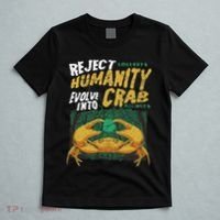 Reject Humanity Evolve Into Crab Funny Crab Retro Crab T-Shirt thumb 5