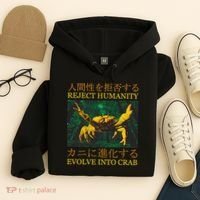 Reject Humanity Evolve Into Crab Hoodie thumb 4