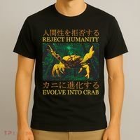 Reject Humanity Evolve Into Crab T-Shirt thumb 3