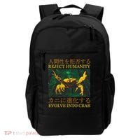 Reject Humanity Evolve Into Crab Backpack thumb 0