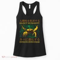 Reject Humanity Evolve Into Crab Women's Tank Top thumb 0