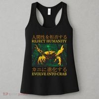 Reject Humanity Evolve Into Crab Women's Tank Top thumb 3
