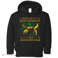 Reject Humanity Evolve Into Crab Toddler Hoodie thumb 0