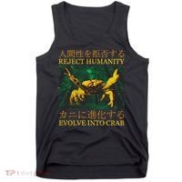 Reject Humanity Evolve Into Crab Tank Top thumb 0