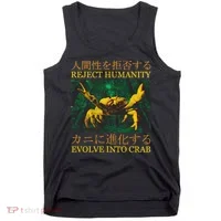 Reject Humanity Evolve Into Crab Tank Top thumb 0