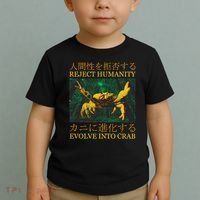 Reject Humanity Evolve Into Crab Toddler T-Shirt thumb 2