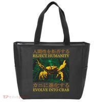 Reject Humanity Evolve Into Crab Tote Bag thumb 0