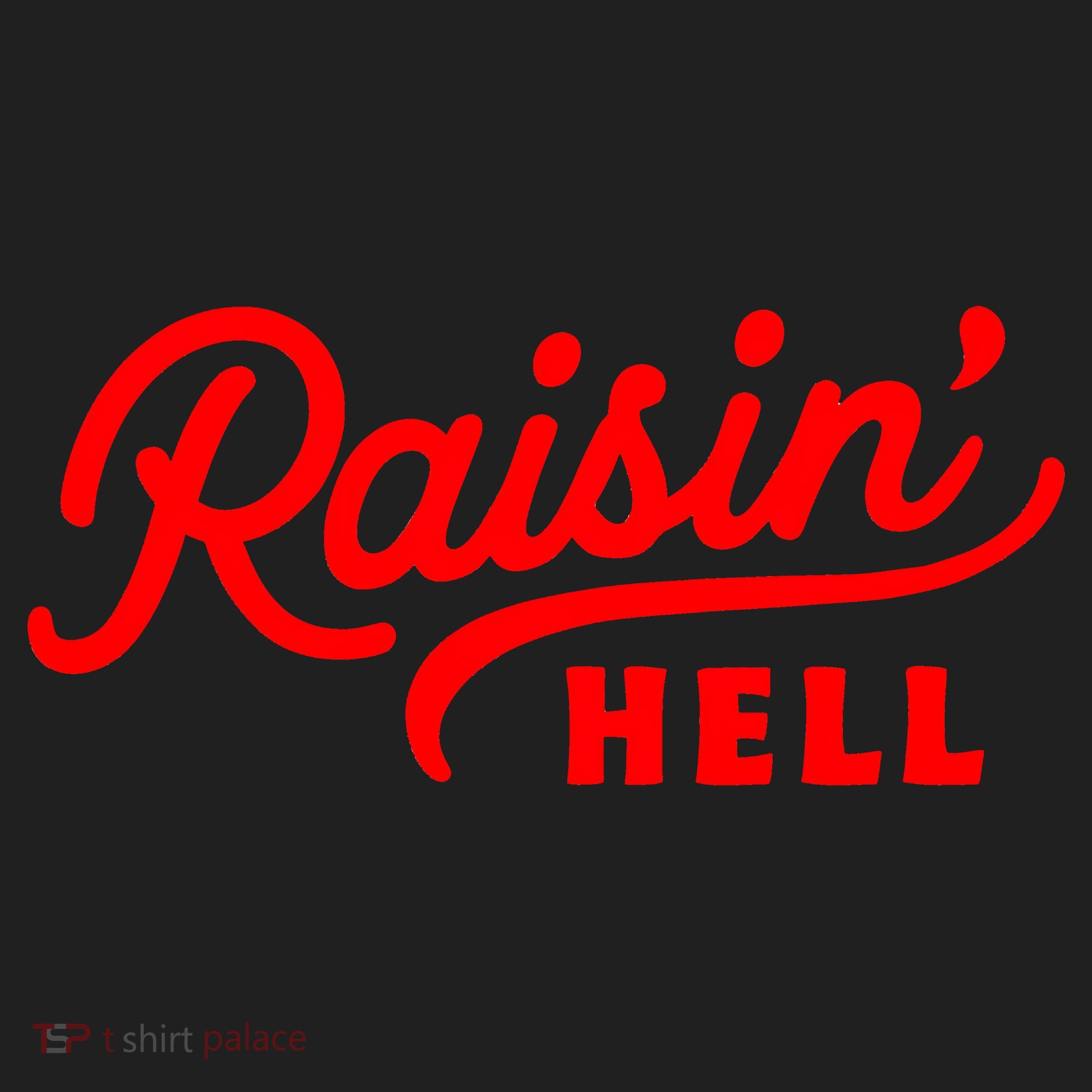 Raisin Hell Funny & Humorous Southern Phrase And Saying Country Women's Sweatshirt