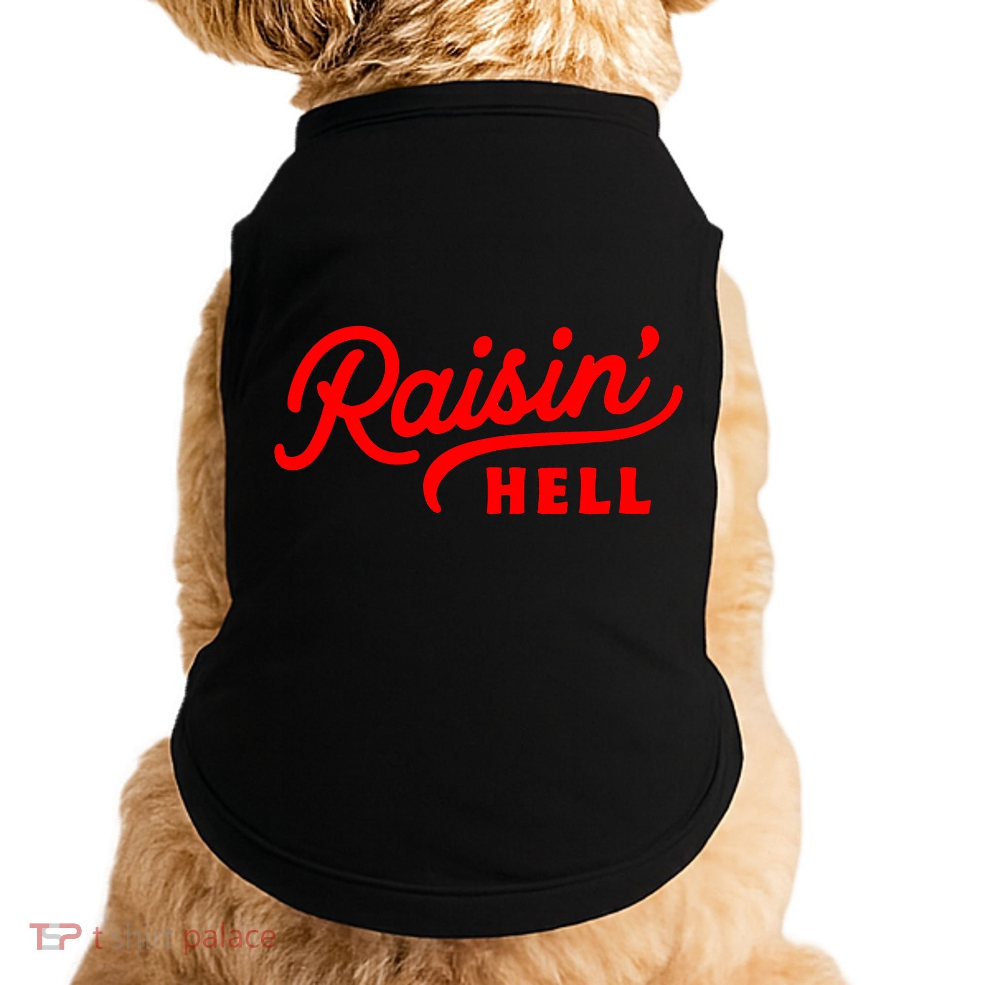 Raisin Hell Funny & Humorous Southern Phrase And Saying Country Doggie Tank