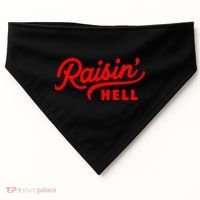 Raisin Hell Funny & Humorous Southern Phrase And Saying Country USA-Made Doggie Bandana thumb 0