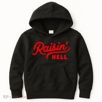 Raisin Hell Funny & Humorous Southern Phrase And Saying Country Kids Hoodie thumb 0