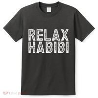 Relax Habibi Funny Habibi Retro Vintage T-Shirt thumb 0