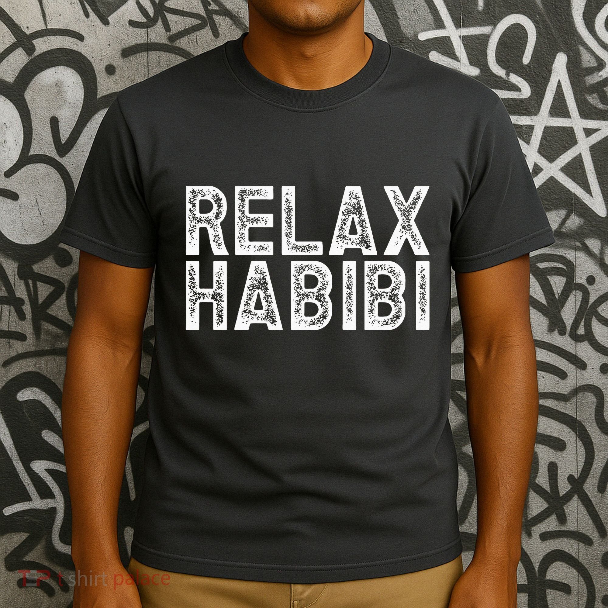 Relax Habibi Funny Habibi Retro Vintage T-Shirt