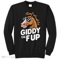 Race Horse Funny Derby Day Giddy The F Up Sweatshirt thumb 0